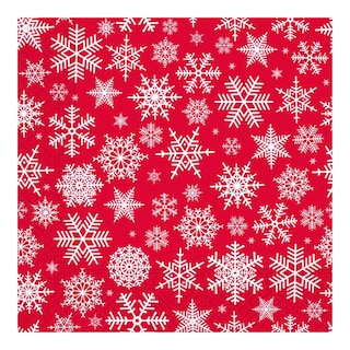 Ubrousky vánoční vločky 3vrstvé
