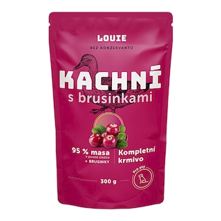 Louie Kapsička pro psy kachní s brusinkami