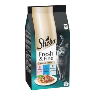 Sheba Kapsička Fresh&Fine mix pstruh, losos, tuňák