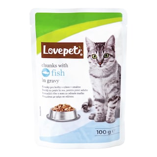 Lovepet Kapsa pro kočky, hovězí v omáčce