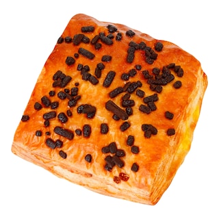 Kostka s pudinkem a čokoládovým posypem