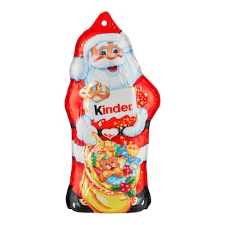 Kinder figurka Mikuláš pokrytá mléčnou čokoládou