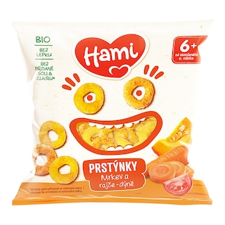 Hami Bio Prstýnky mrkev, rajče, dýně
