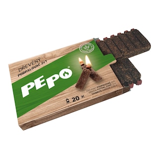 Pe-po Dřevěný podpalovač dřeva 2v1