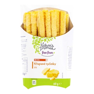 Nature's Promise Křupavé tyčinky sýr bez lepku