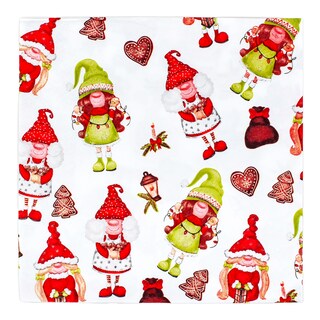 Vánoční ubrousky skřítci