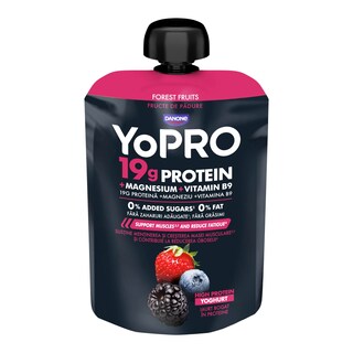 YoPRO Kapsička jogurt s tvarohem a lesním ovocem
