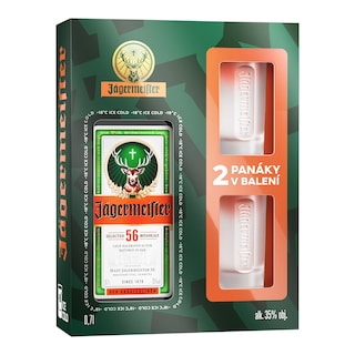 Jägermeister 35% + 2 skleničky