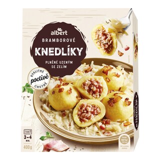 Albert Plněné knedlíky bramborové se zelím