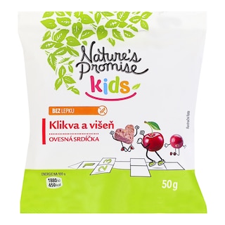 Nature's Promise Kids Srdíčka, Klikva bez lepku