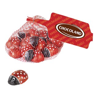 Čokoládové berušky plněné krémem v síťce