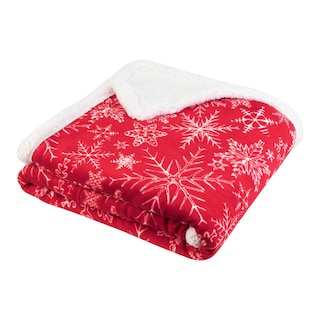 Vánoční Deka beránek 130x170 Snow red