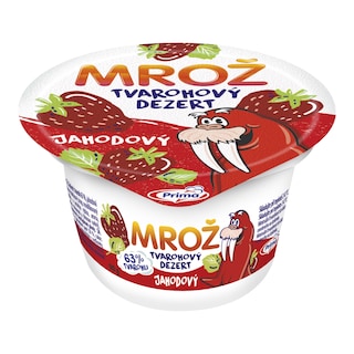 Mrož Tvarohový dezert jahodový