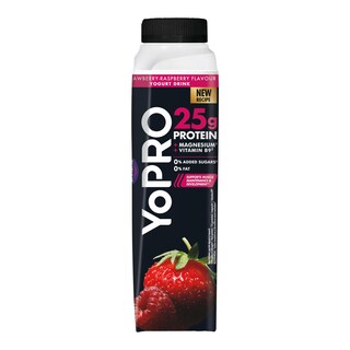 YoPRO Jogurtový nápoj s příchutí jahoda-malina