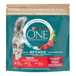 Purina One Sterilcat hovězí a pšenice