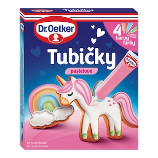 Dr.Oetker Tubičky pastelové barvy