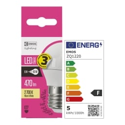 Emos LED Classic Mini Globe 6W E27 teplá bílá