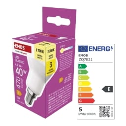 Emos LED R50 4,2W E14 teplá bílá