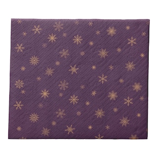 Ubrousky vánoční tmavá fialová 3vrstvé