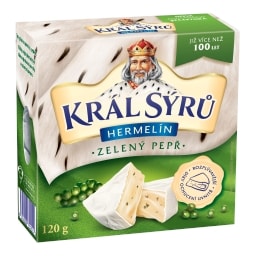 Král Sýrů Hermelín zelený pepř