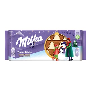 Milka Sweet winter mléčná a bílá čokoláda
