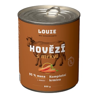 Louie Hovězí s mrkví a vitamíny