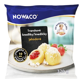 Nowaco Tvarohové Knedlíky jahodové