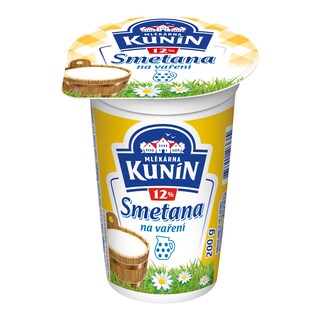 Kunín Smetana sladká 12% na vaření