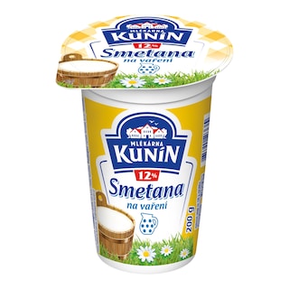 Kunín Smetana sladká 12% na vaření
