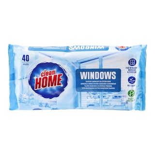 Clean Home Vlhčené čístící ubrousky na okno