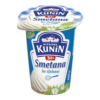 Mlékárna Kunín Smetana ke šlehání 31%