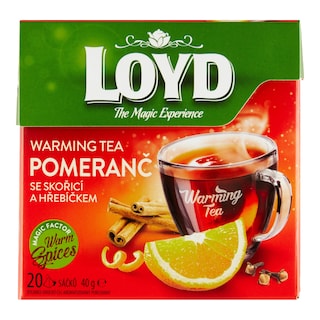 Loyd Warming Tea pomeranč se skořicí a hřebíčkem