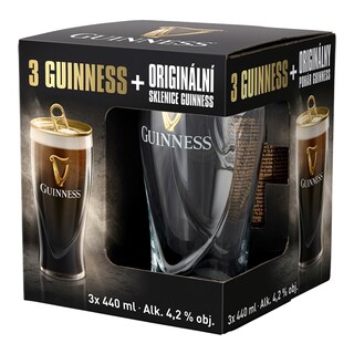 Guinness Draught Stout set se sklenicí