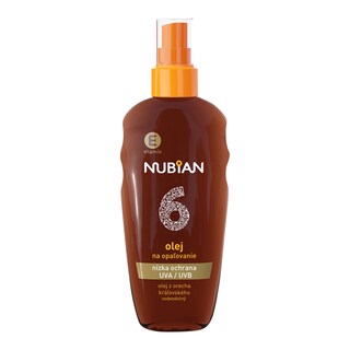 Nubian Olej na opalování SPF 6