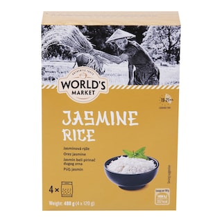 World's Market Jasmínový rýže varné sáčky