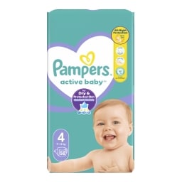 Pampers Active Baby pleny velikost 4