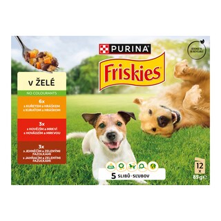Purina Friskies Adult Výběr masa v želé