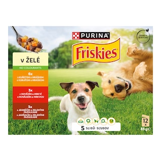Purina Friskies Adult Výběr masa v želé