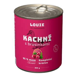 Louie Kachní konzerva s brusinkami