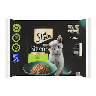 Sheba Kapsička junior mixovaný výběr 4pack