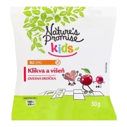 Nature's Promise Kids ovesná srdíčka s ovocem