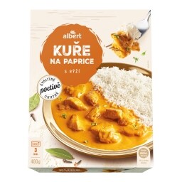 Albert Kuře na paprice s rýží