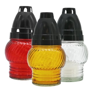 Svíčka hřbitovní lampa s víčkem