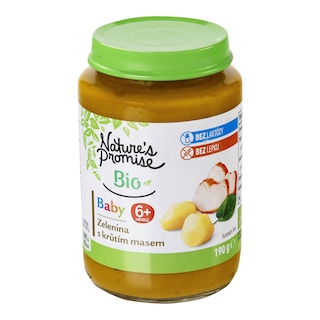 Nature's Promise Bio Baby Pyré zelenina s krůtím