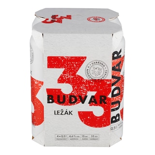 Budweiser Budvar 33 světlý ležák multipack