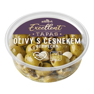 Albert Excellent Tapas Olivy s česnekem