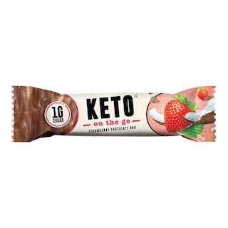 KETO Čokoládová tyčinka jahoda