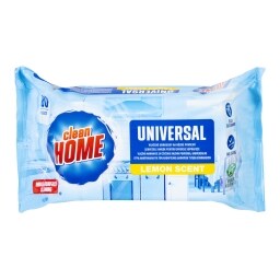 Clean Home Vlhčené čistící ubrousky, citron