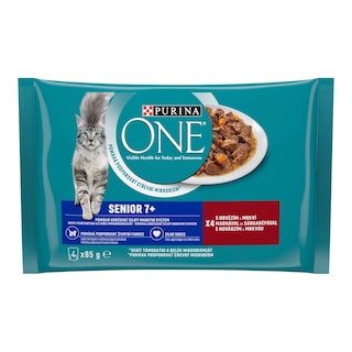Purina One Senior Kapsičky hovězí s mrkví