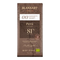 Bio Hořká čokoláda Peru 81% bez přidaného cukru